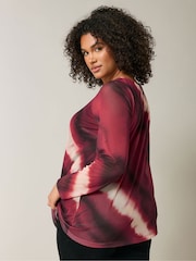 Evans Red Mesh Swing Top - Image 3 of 6