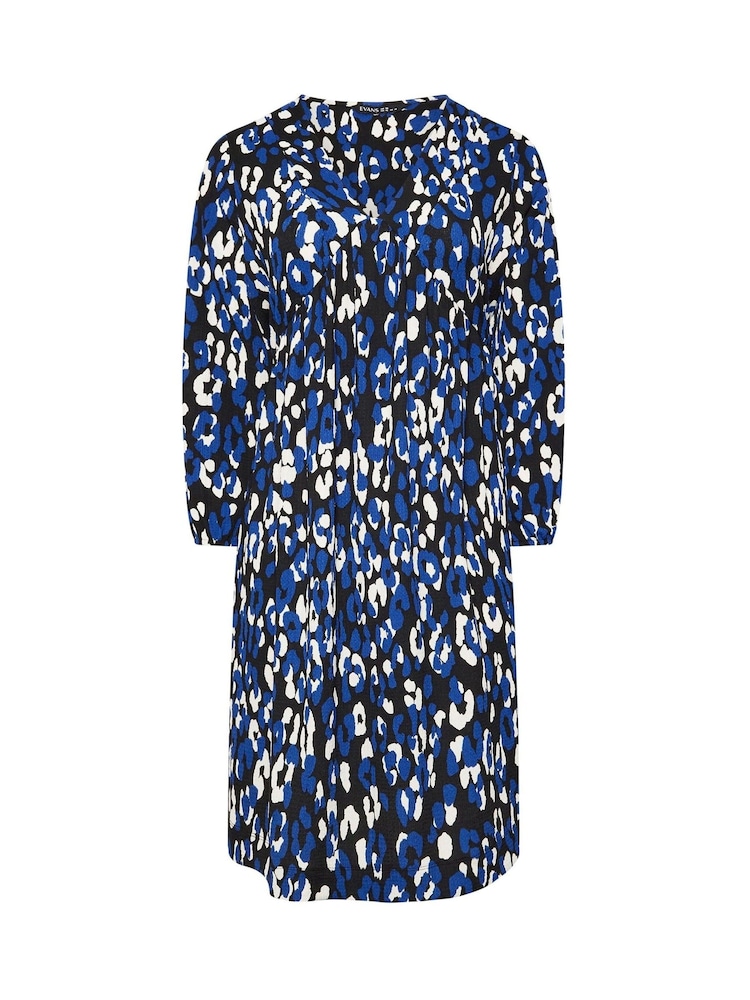 Evans Spot Print Jersey Crepe Black Dress - Image 6 of 6