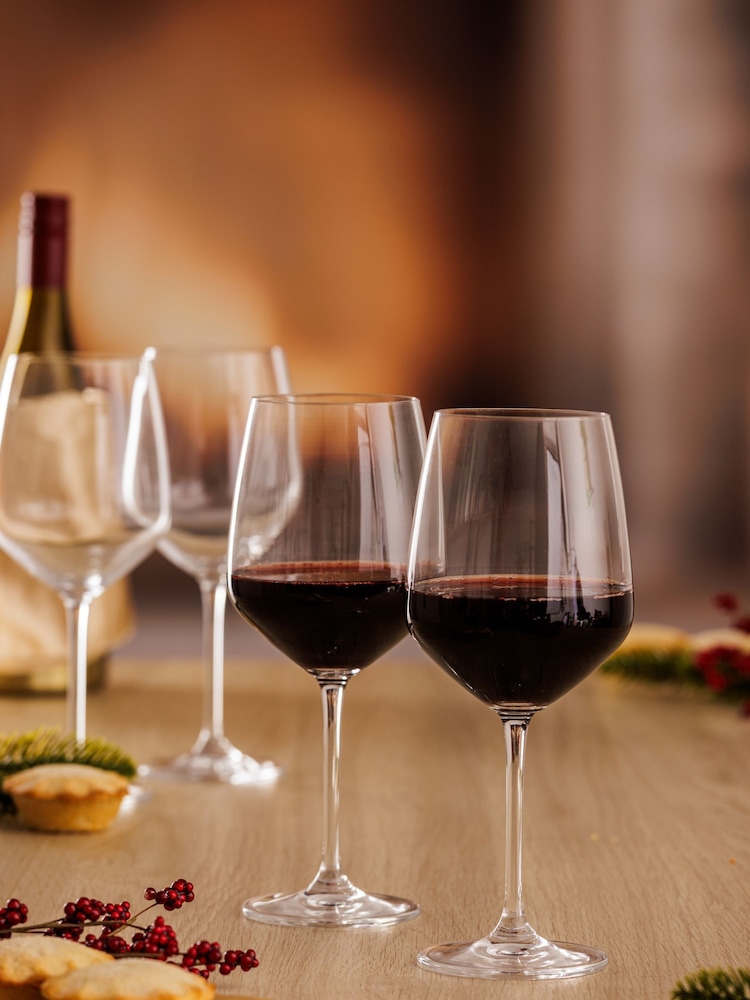 Ravenhead Clear Kings Set of 8 63cl Red Wine Glasses - Image 1 of 4