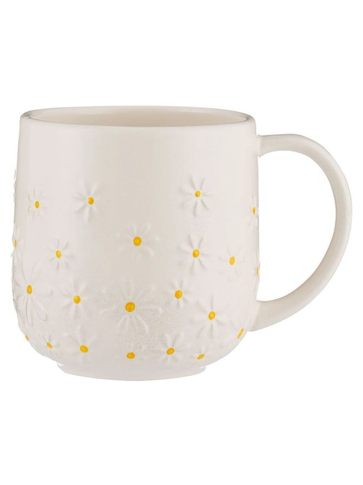 Price & Kensington. Cream Daisy 6 Cup Teapot and Mug Set - Image 4 of 4
