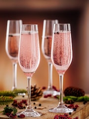 Ravenhead Clear Kings Set of 8 20cl Flute Glasses - Image 1 of 2