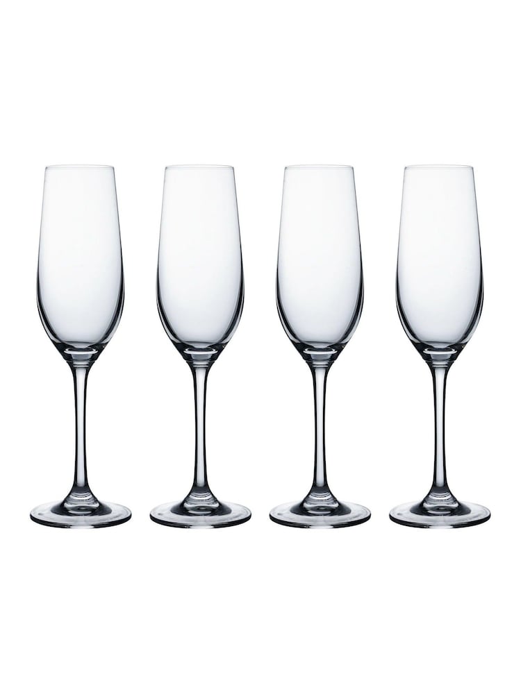 Ravenhead Clear Kings Set of 8 20cl Flute Glasses - Image 2 of 2