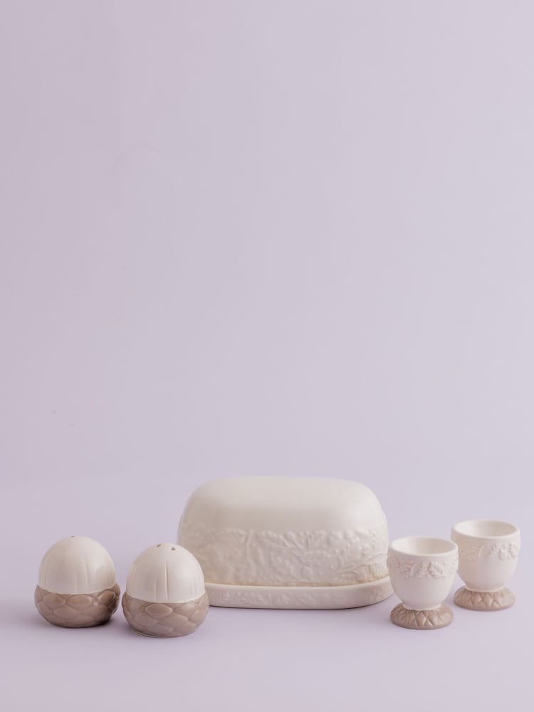 Price & Kensington. Cream Acorn Breakfast Serving Set - Image 2 of 4