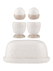 Price & Kensington. Cream Acorn Breakfast Serving Set - Image 4 of 4
