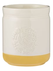 Mason Cash Cream Green and Yellow Home to Roost Large Storage and Untensil Pot - Image 1 of 3