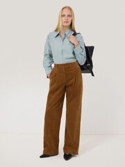 Jigsaw Blue Cotton Stripe Shirt - Image 3 of 7