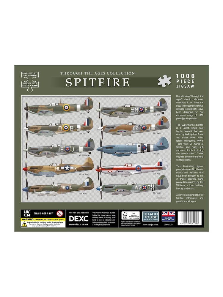 Coach House Partners Spitfire 1000 Piece Jigsaw Puzzle - Image 1 of 4