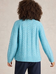 White Stuff Blue Cleo Jumper - Image 3 of 6