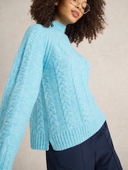 White Stuff Blue Cleo Jumper - Image 4 of 6