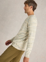 White Stuff Natural Henderson Spacedye 100% Cotton Jumper - Image 4 of 6
