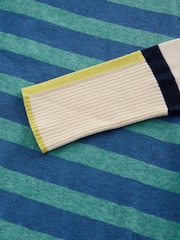 White Stuff Blue Olive Stripe Jumper - Image 6 of 6