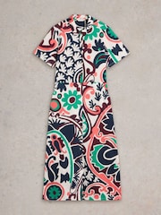 White Stuff Black Rua Jersey Shirt Dress - Image 5 of 6
