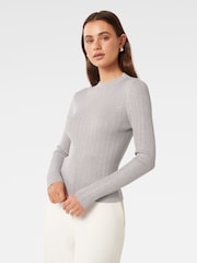 Forever New Silver Steph Embellished Knit Top - Image 4 of 5