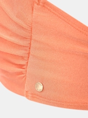 Mint Velvet Coral Pink Bandeau Hardware Bikini Top - Image 6 of 6