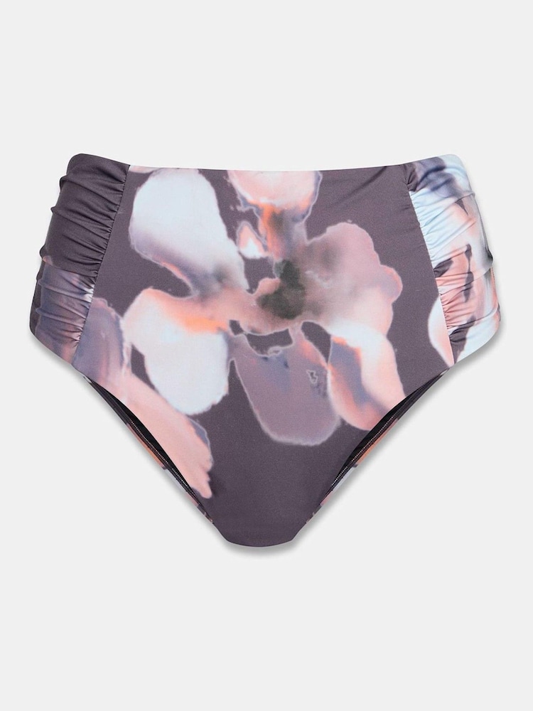 Mint Velvet Coral/Purple Italian Fabric High Waisted Bikini Briefs - Image 5 of 5 Mint Velvet Coral/Purple Italian Fabric High Waisted Bikini Briefs - Image 5 of 5