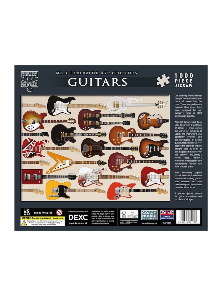 Coach House Partners Guitars 1000 Piece Jigsaw Puzzle - Image 4 of 4
