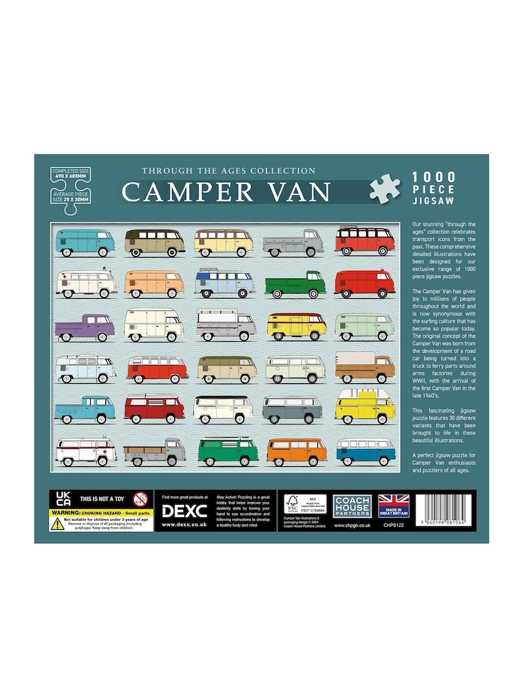 Coach House Partners Camper Van 1000 Piece Jigsaw Puzzle - Image 4 of 4