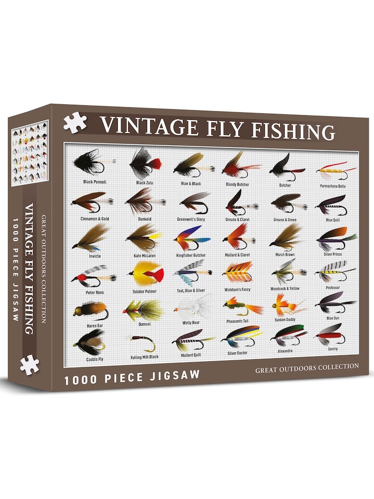 Coach House Partners Vintage Fly Fishing 1000 Piece Jigsaw Puzzle - Image 1 of 4