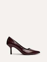Linzi Burgundy Kat Closed Court Stiletto Heels - Image 3 of 6