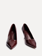 Linzi Burgundy Kat Closed Court Stiletto Heels - Image 4 of 6