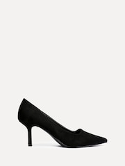 Linzi Black Suede Kat Closed Court Stiletto Heels - Image 2 of 5