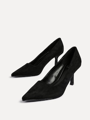 Linzi Black Suede Kat Closed Court Stiletto Heels - Image 4 of 5