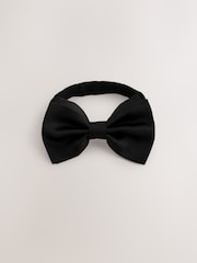 Black Pure Silk Bow Tie - Image 3 of 4