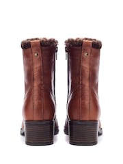 Moda In Pelle ALPINNE FAUX FUR LINED LACE UP LEATHER BOOT - Image 3 of 4