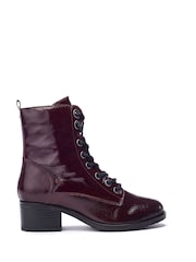 Moda in Pelle BEZZIE LACE UP LEATHER ANKLE BOOT - Image 1 of 4