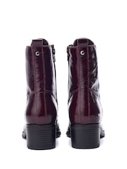 Moda in Pelle BEZZIE LACE UP LEATHER ANKLE BOOT - Image 3 of 4