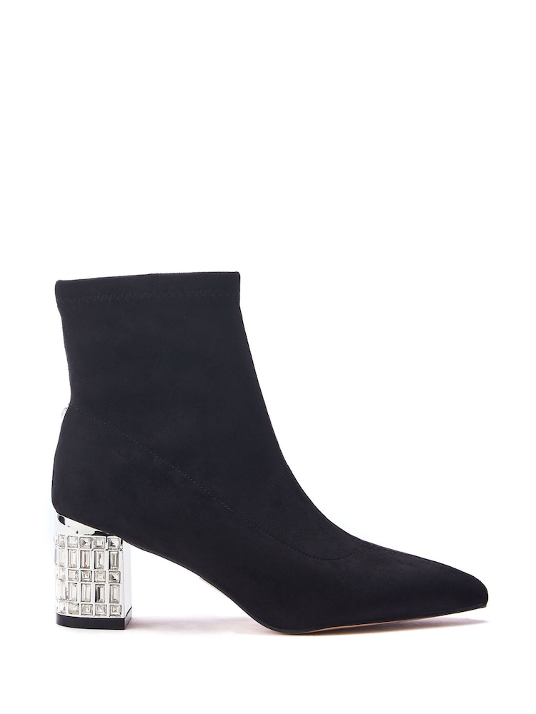 Moda in Pelle Glitz Heel Stretch Top Boots - Image 1 of 4