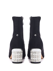 Moda in Pelle Glitz Heel Stretch Top Boots - Image 3 of 4