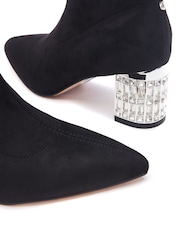 Moda in Pelle Glitz Heel Stretch Top Boots - Image 4 of 4