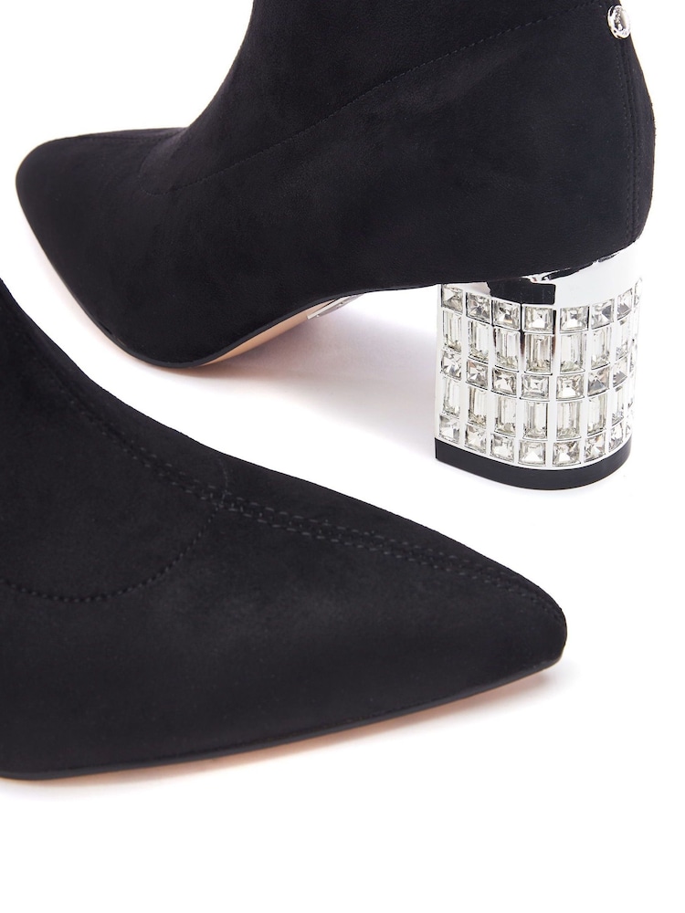 Moda in Pelle Glitz Heel Stretch Top Boots - Image 4 of 4