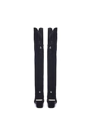 Moda in Pelle Retta Over The Knee Black Boots With Tassle Detail - Image 2 of 4