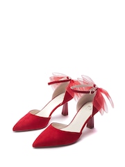 Moda in Pelle Hayzel Back Bow Detail Court Shoes - Image 2 of 4