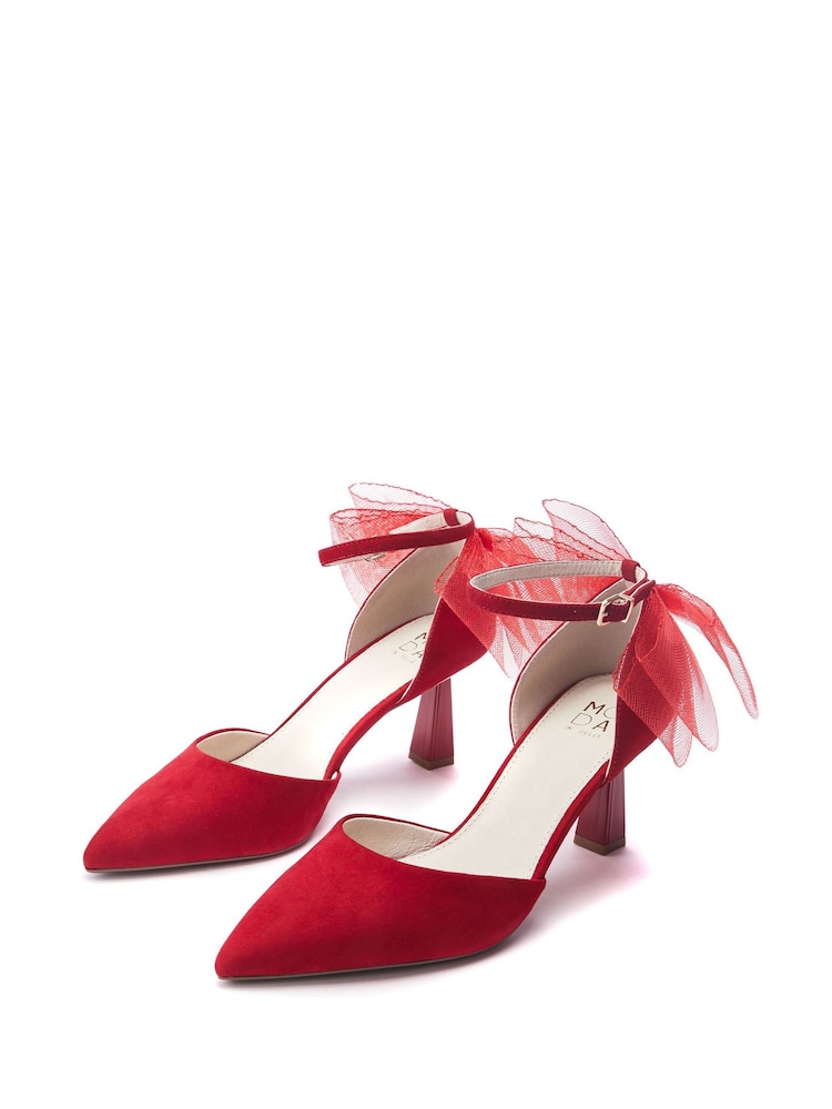 Moda in Pelle Hayzel Back Bow Detail Court Shoes - Image 2 of 4