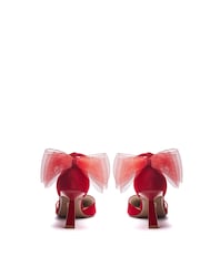 Moda in Pelle Hayzel Back Bow Detail Court Shoes - Image 3 of 4