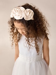 Cream Rose Headband - Image 2 of 6