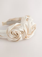 Cream Rose Headband - Image 4 of 6