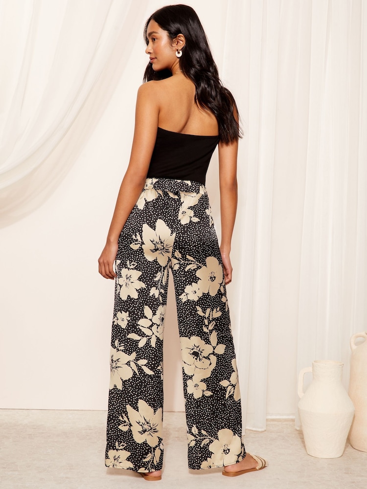 Friends Like These Satin Pantalons amples avec taille élastique - Image 4 of 5
