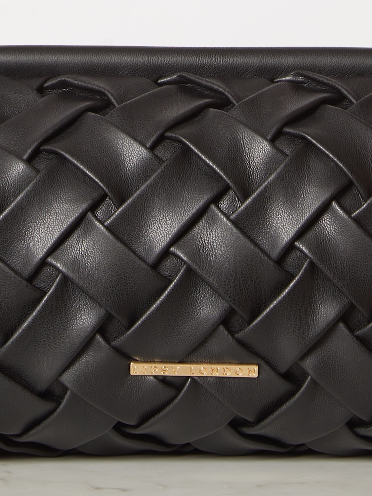 Lipsy Black Pouch Clutch Bag - Image 4 of 4