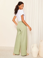 Friends Like These Green Wide Leg Jersey Co-Ord Trousers - Image 4 of 4