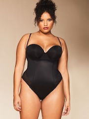 Lipsy Black Sculpt Tummy Control Wear Your Own Bra Shapewear Body - Image 1 of 7