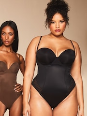 Lipsy Black Sculpt Tummy Control Wear Your Own Bra Shapewear Body - Image 2 of 7