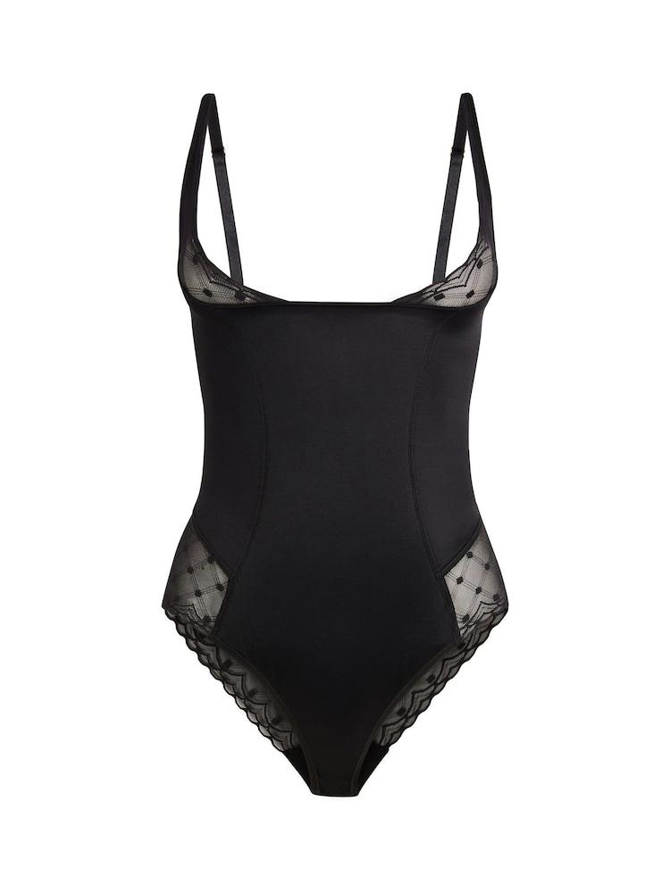 Lipsy Black Sculpt Tummy Control Wear Your Own Bra Shapewear Body - Image 7 of 7