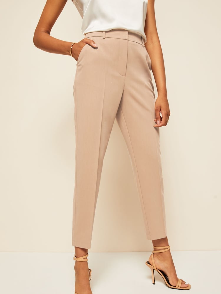 Friends Like These Brown Tailored Ankle Grazer Trousers - Image 1 of 4