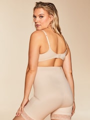 Lipsy Nude Sculpt Medium Tummy Control Mid Thigh Shapewear Shorts - Image 7 of 8