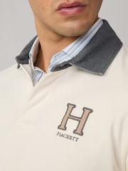 Blanco - Camiseta de rugby para hombre de Hackett - Imagen 2 de 6