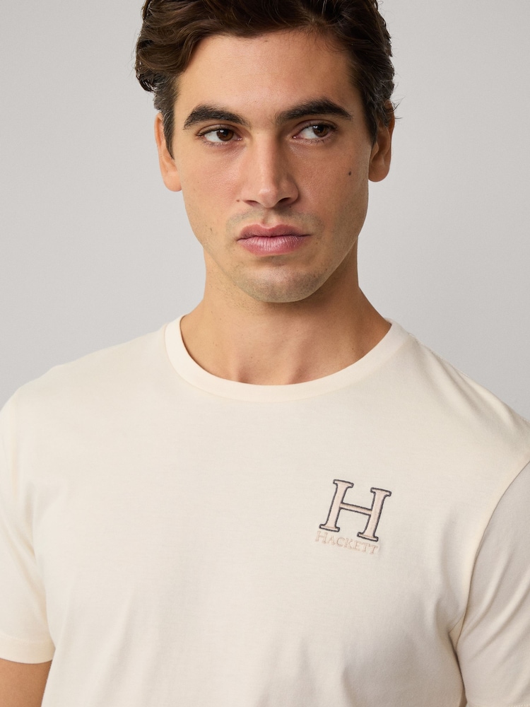 Weiß - Hackett Mens T-Shirt - Bild 2 von 8